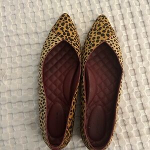 Birdies Goldfinch cheetah print flats
